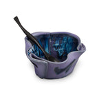 Guacamole Dish with Spoon Blue