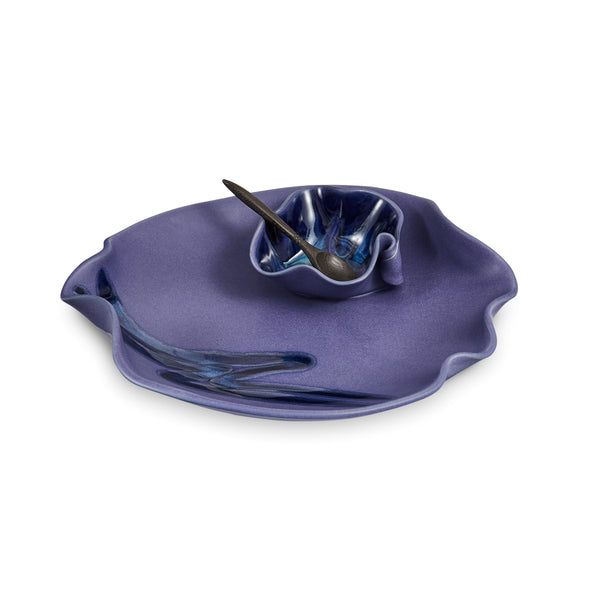 Small Dip Set with Spoon Blue