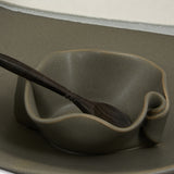 Small Dip Set with Spoon Gray
