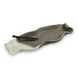 Baguette Tray with Knife Gray