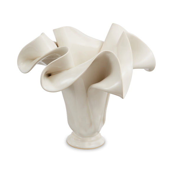 Sculpted Vase White