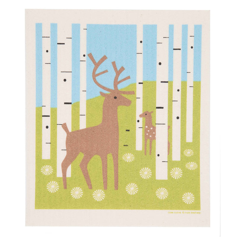 Dishcloth Deer in Forest