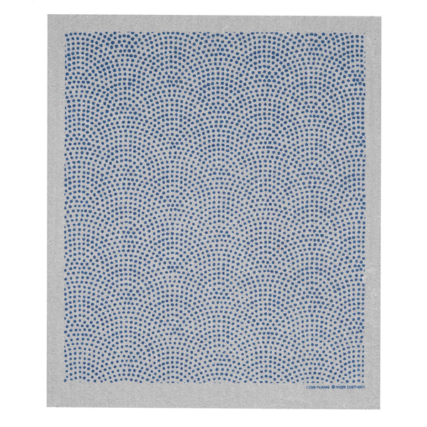 Dishcloth Circle Dots Blue