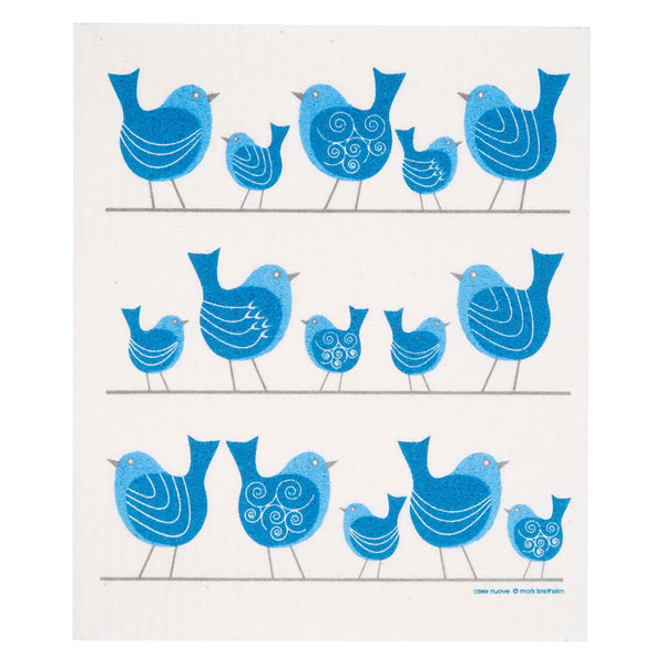 Dishcloth Birds on a Wire