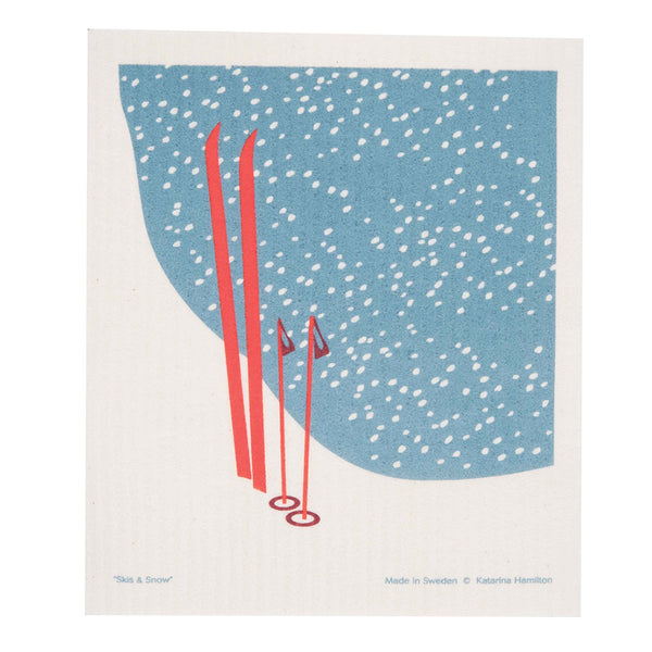Dishcloth Skis
