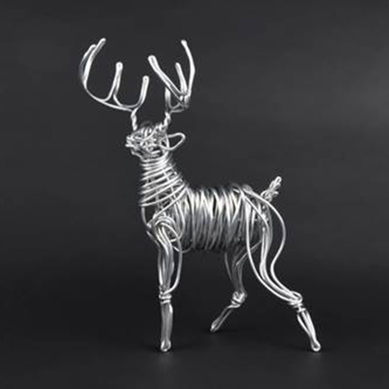 Small Stag Wire Sculpture