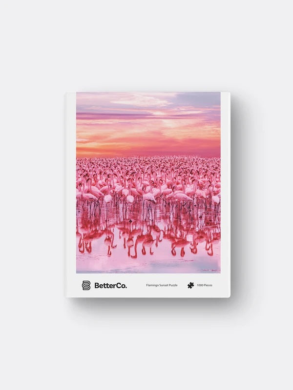 Flamingo sunset puzzle box