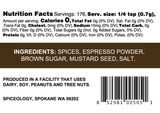 Cowboy Crust Espresso Chile Rub Ingredient List