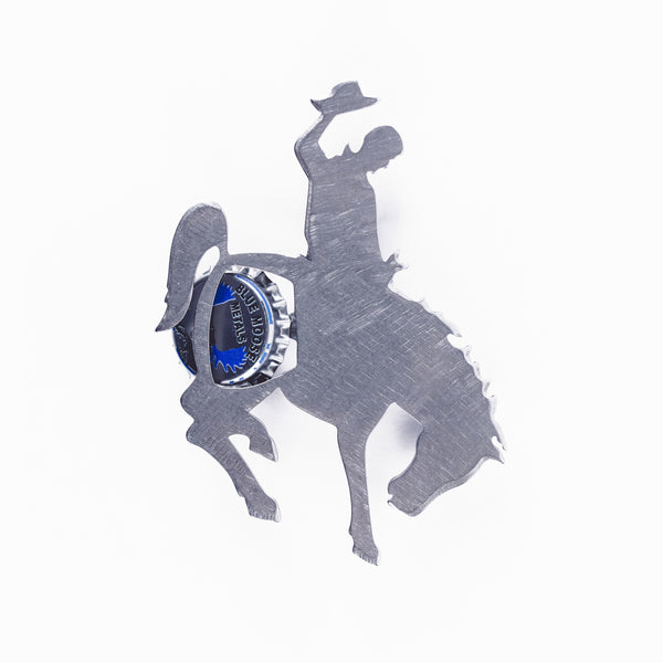 Bronco Bottle Opener Silver