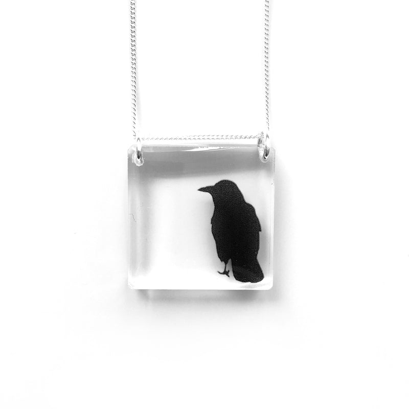 Square Crow Necklace