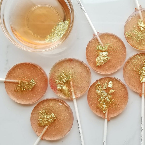 Rose Wine Sparkle Lollipop