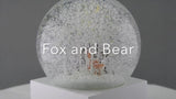 Fox & Bear Snow Globe